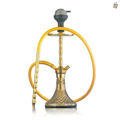 Fighter Hookah L5 - Golden Stem / Grey Base