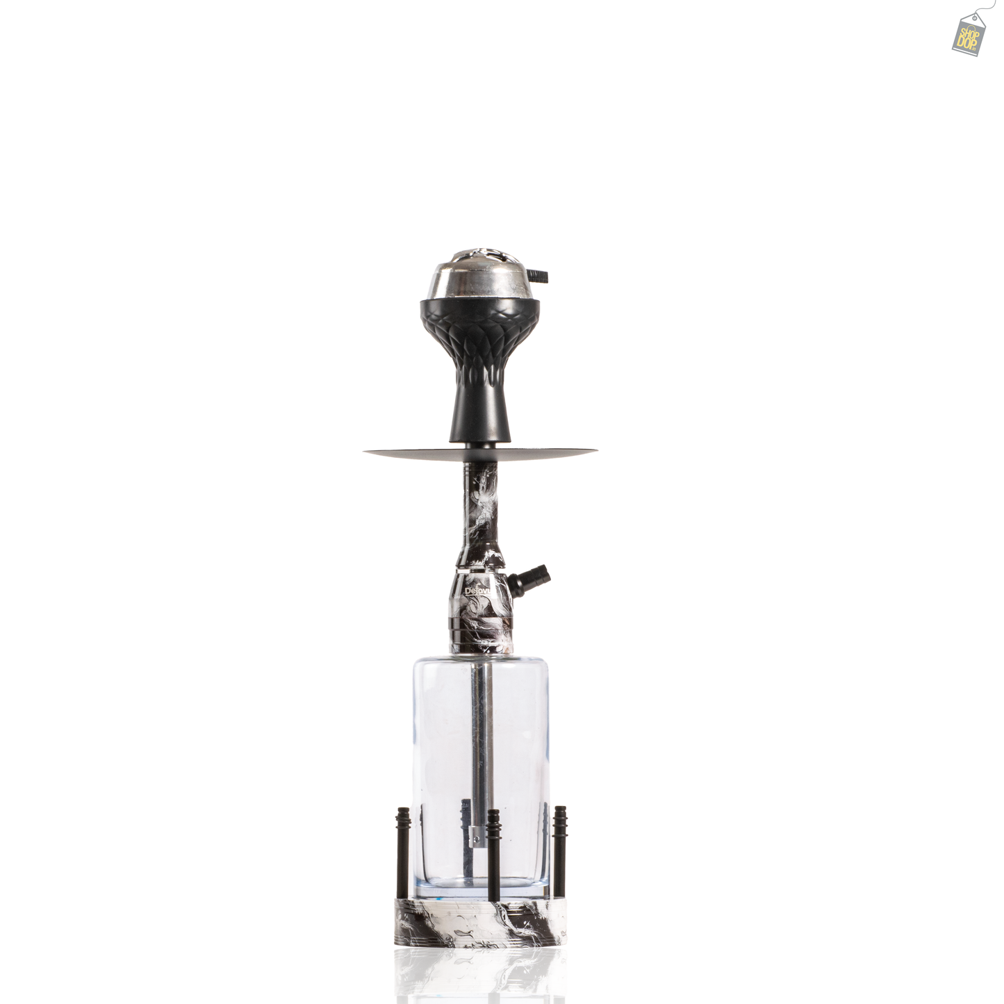 Lantern Hookah with LED Light - Silver