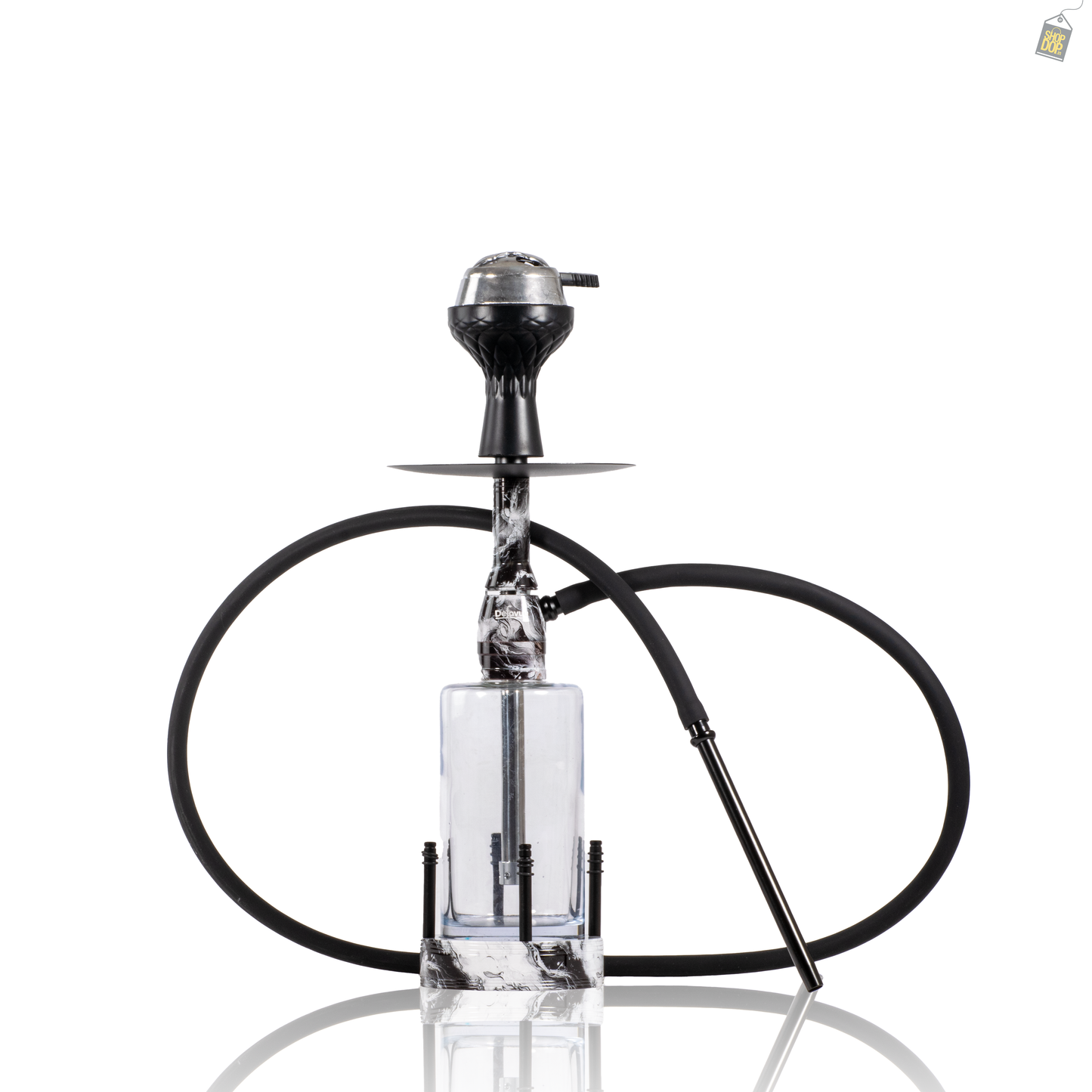 Lantern Hookah with LED Light - Silver