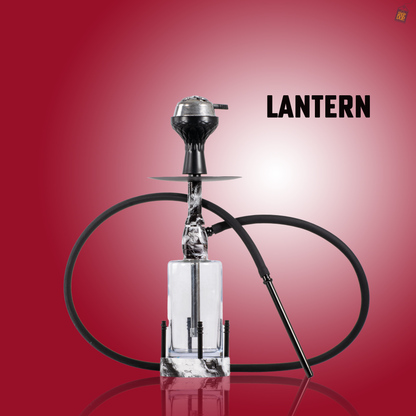 Lantern Hookah with LED Light - Silver