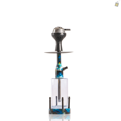 Lantern Hookah with LED Light - Blue