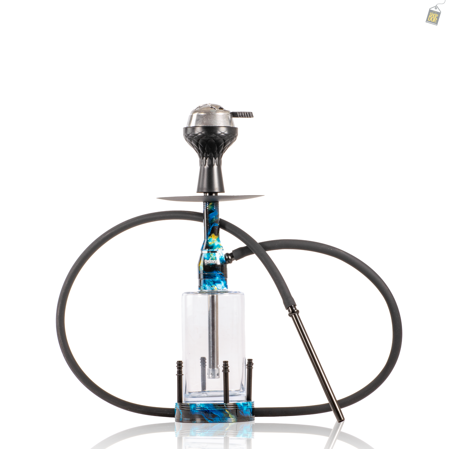 Lantern Hookah with LED Light - Blue