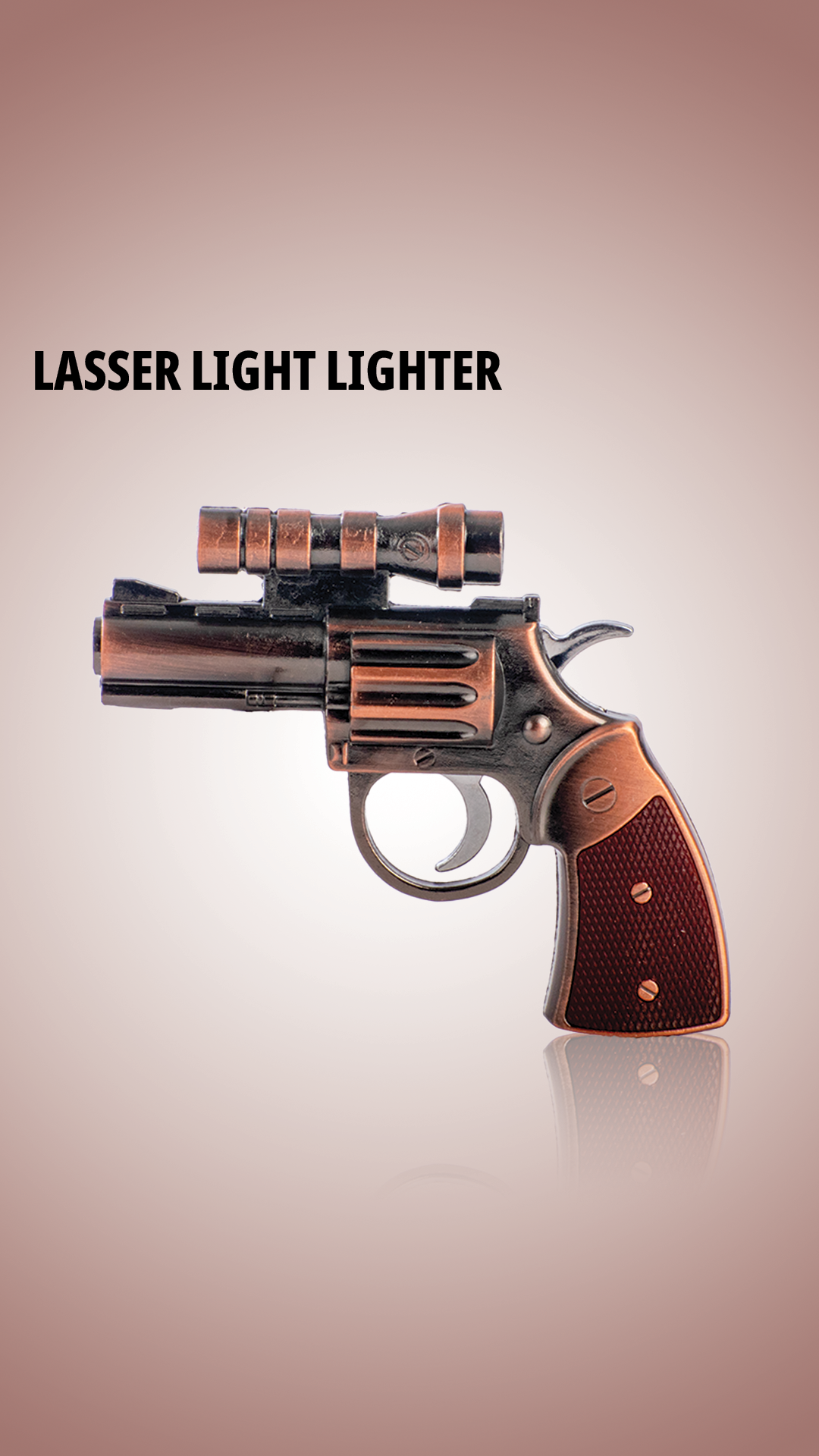 Revolver Laser Lighter - Rose Gold