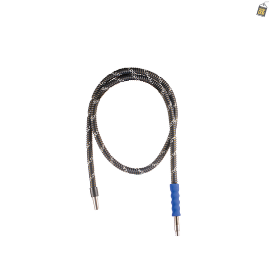 Zeno Basic Foam Handle Leather Hookah Pipe - Dark Blue