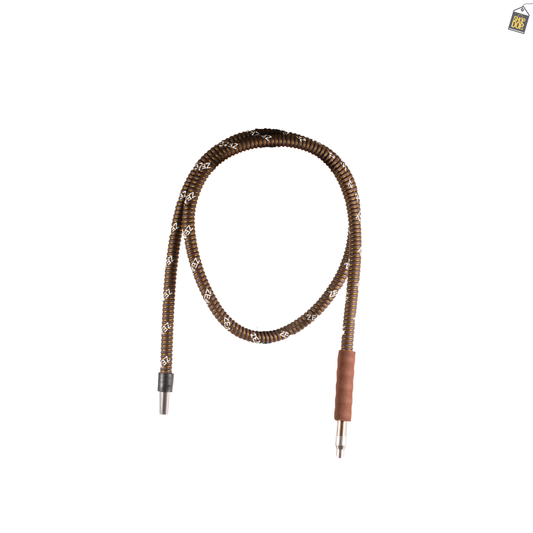 Zeno Basic Foam Handle Leather Hookah Pipe - Brown