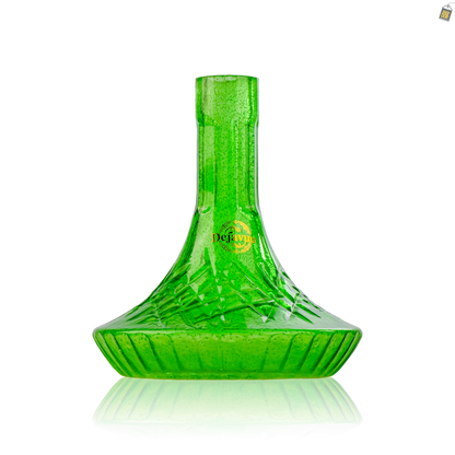 Lucid Glass Hookah Replacement Base - Green (Lock)