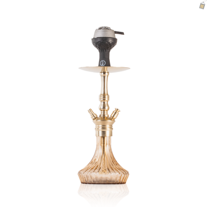 COCOYAYA Madrid Hookah with Bag - Gold Stem / Gold Base