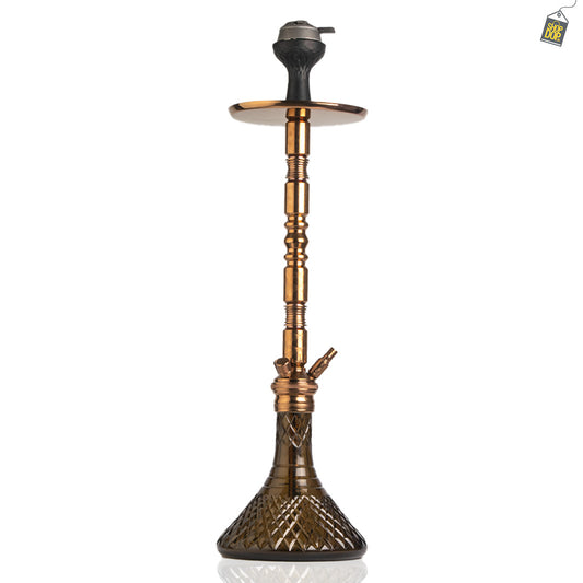 Sultan Maxima Hookah with 2 Bags - Bronze Base / Bronze Stem