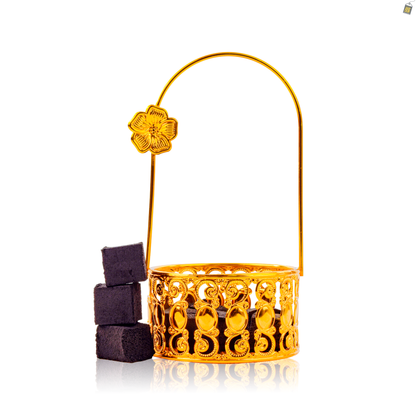 Mini Cafe Hookah Coal Holder - Golden