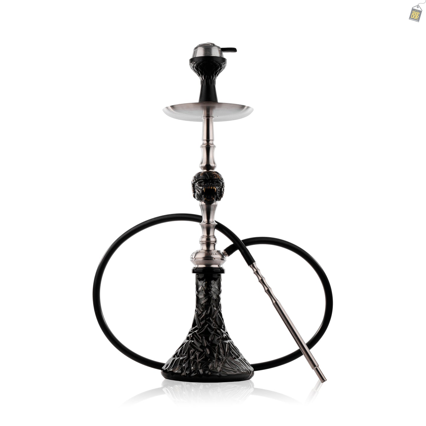 MKL Soldier Ape Hookah with Wooden Case- Silver