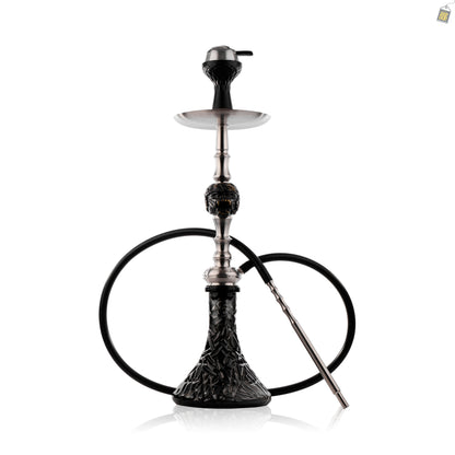 MKL Soldier Ape Hookah with Wooden Case- Silver
