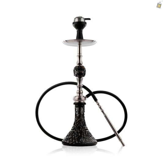 MKL Soldier Ape Hookah with Wooden Case- Silver