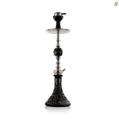 MKL Soldier Ape Hookah with Wooden Case- Silver