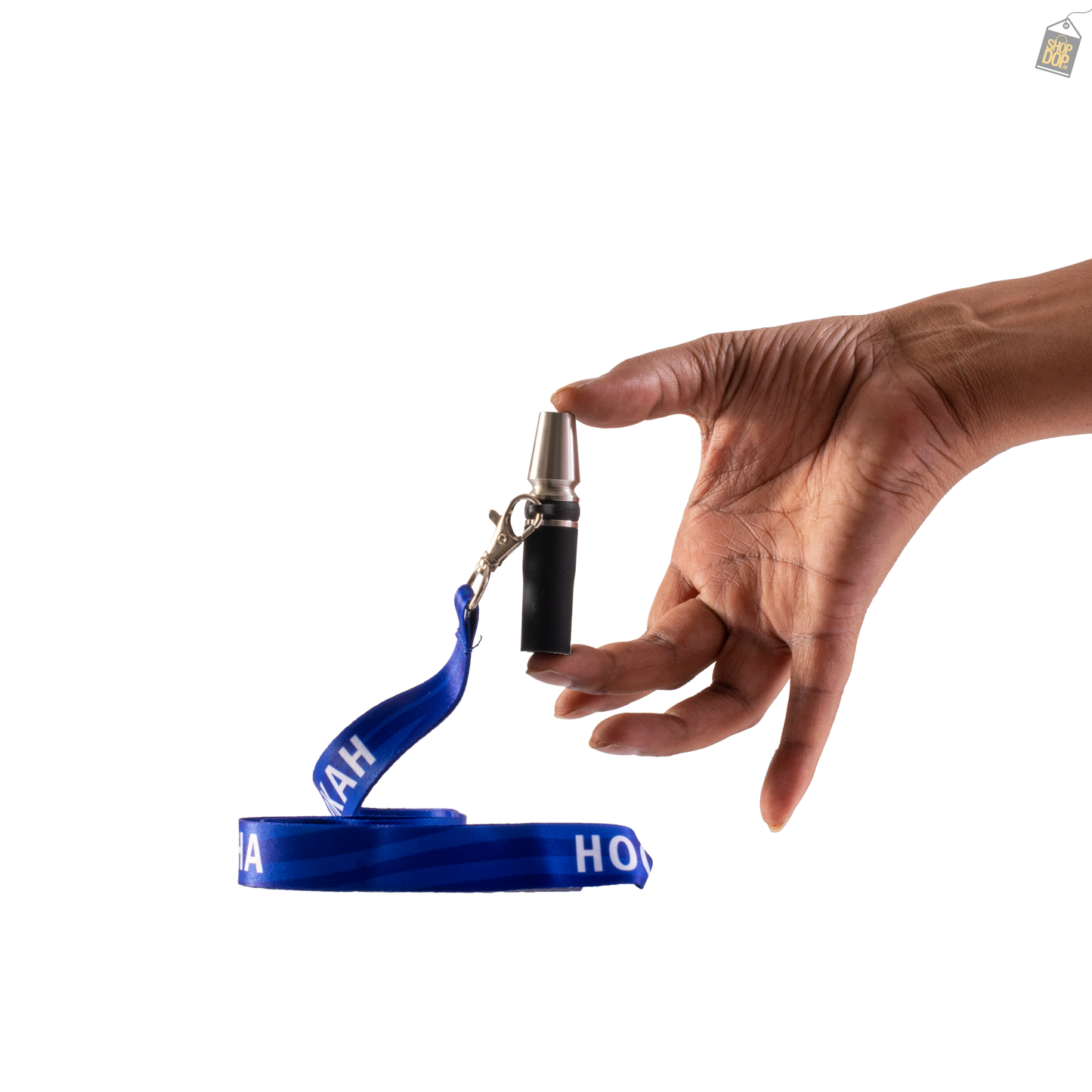 Metal Hookah Mouth Tip / Nozzle with Lanyard