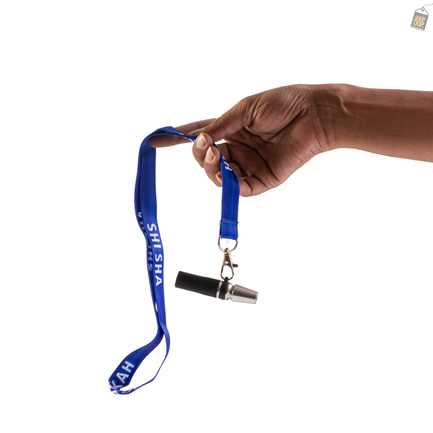 Metal Hookah Mouth Tip / Nozzle with Lanyard