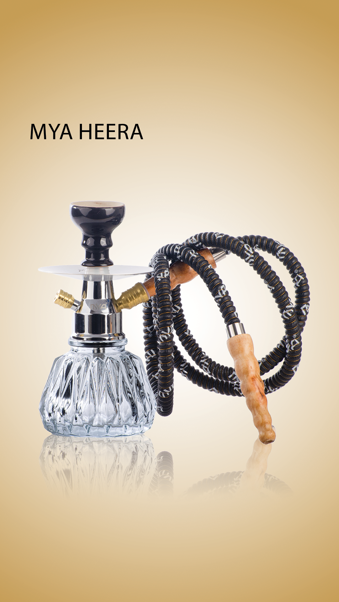 MYA Heera Hookah - Gold