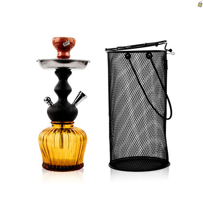 MYA Econo QT Hookah with Cage - Amber