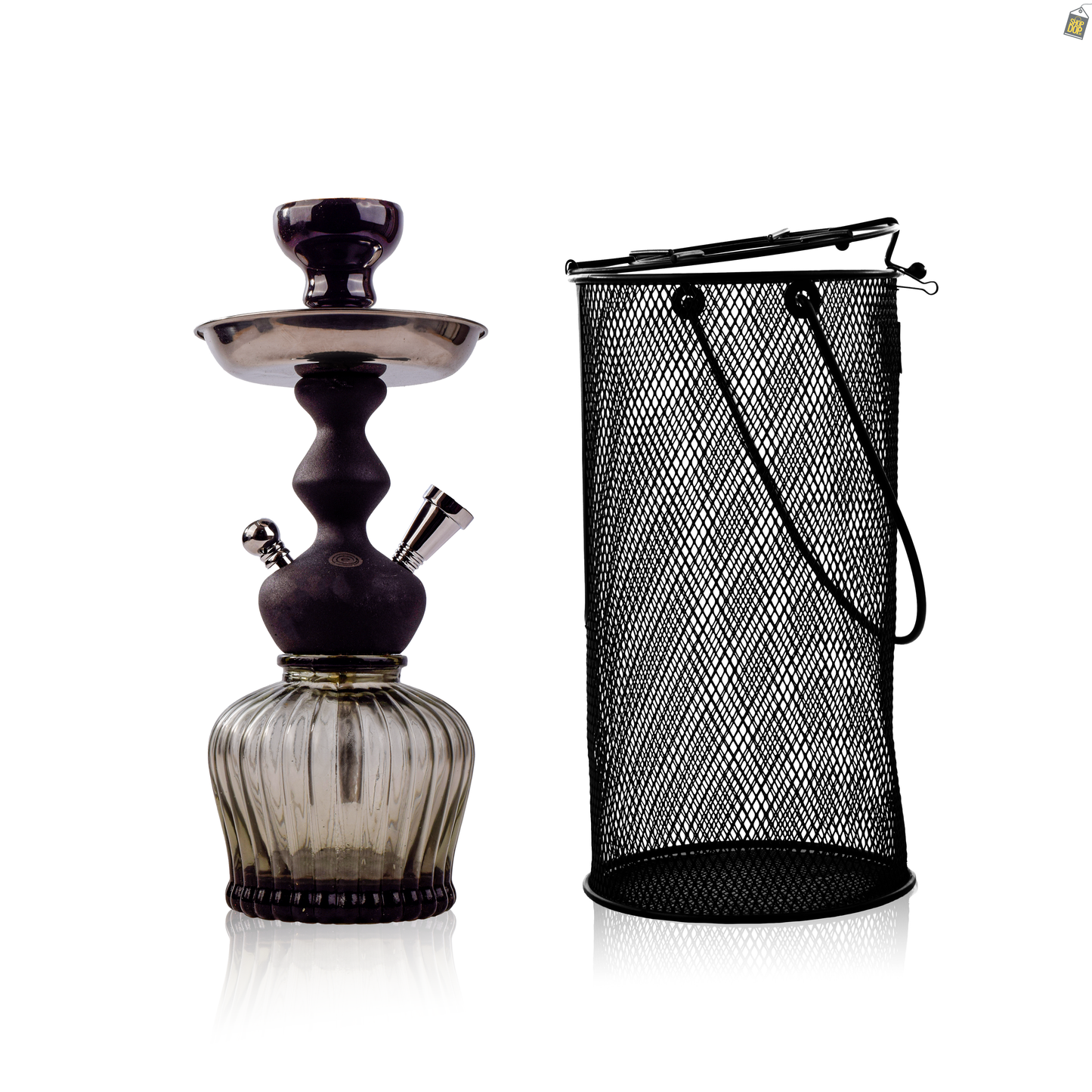 MYA Econo QT Hookah with Cage - Grey