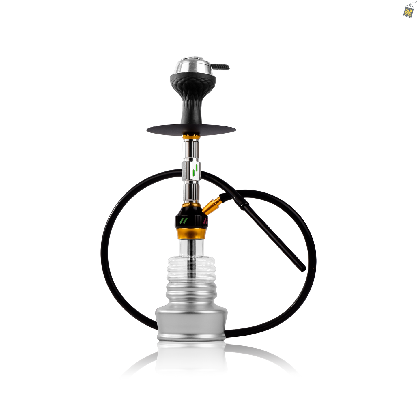 Neon Sky X Hookah - Silver Stem / Silver Base