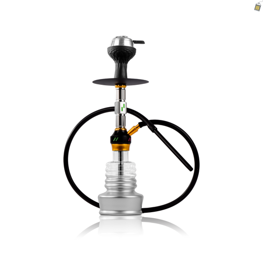Neon Sky X Hookah - Silver Stem / Silver Base