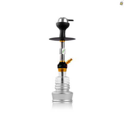 Neon Sky X Hookah - Silver Stem / Silver Base