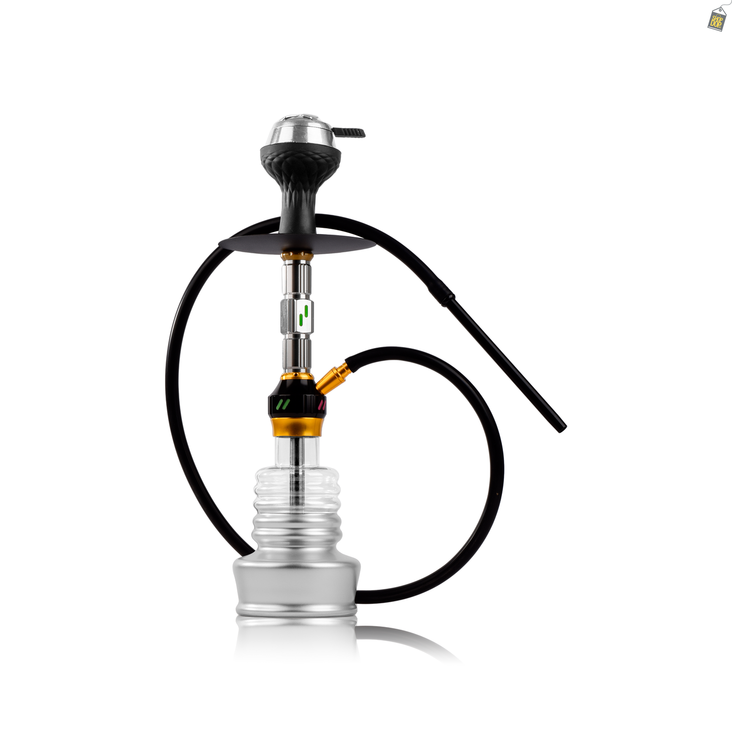 Neon Sky X Hookah - Silver Stem / Silver Base