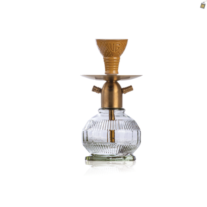 Noddy Baller Hookah - Gold Stem / Transparent Base
