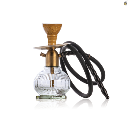 Noddy Baller Hookah - Gold Stem / Transparent Base
