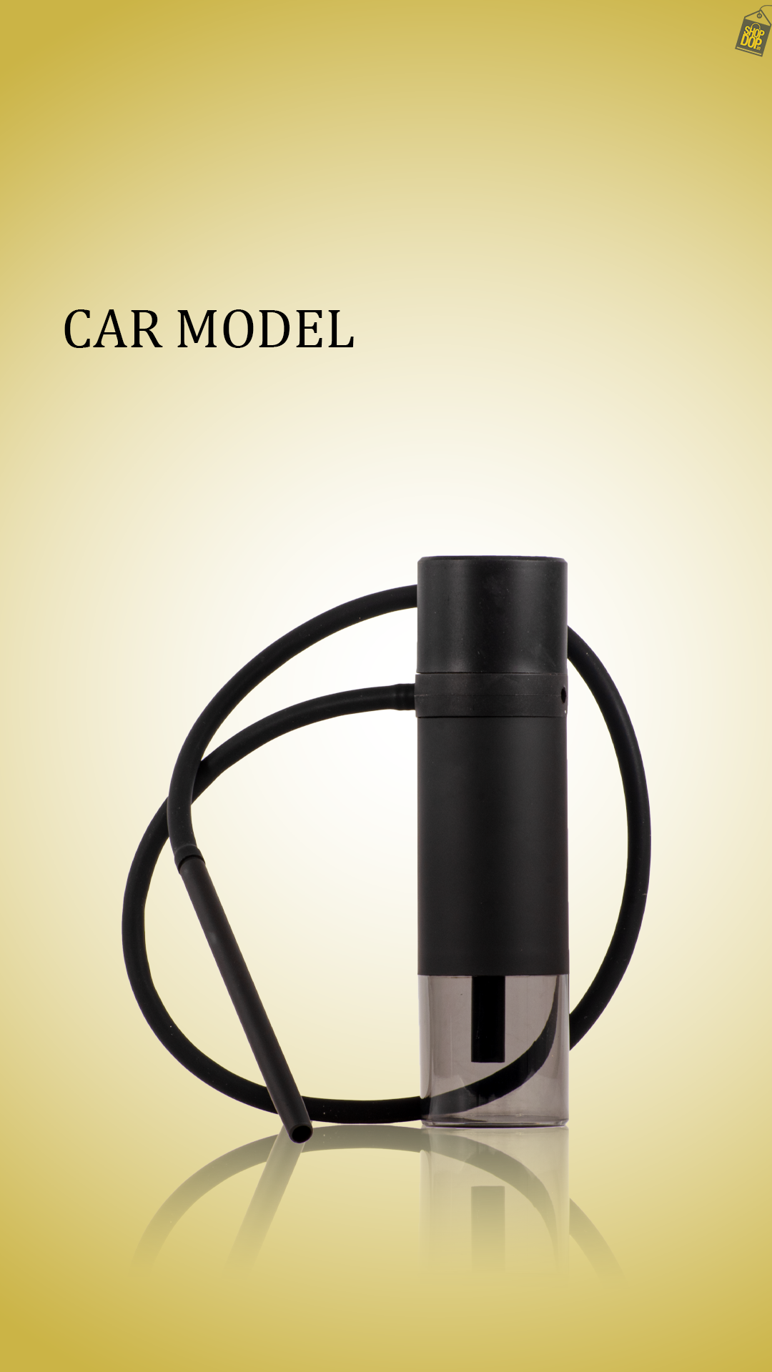 Nomad Acrylic Bottle Shape Car Hookah - Black