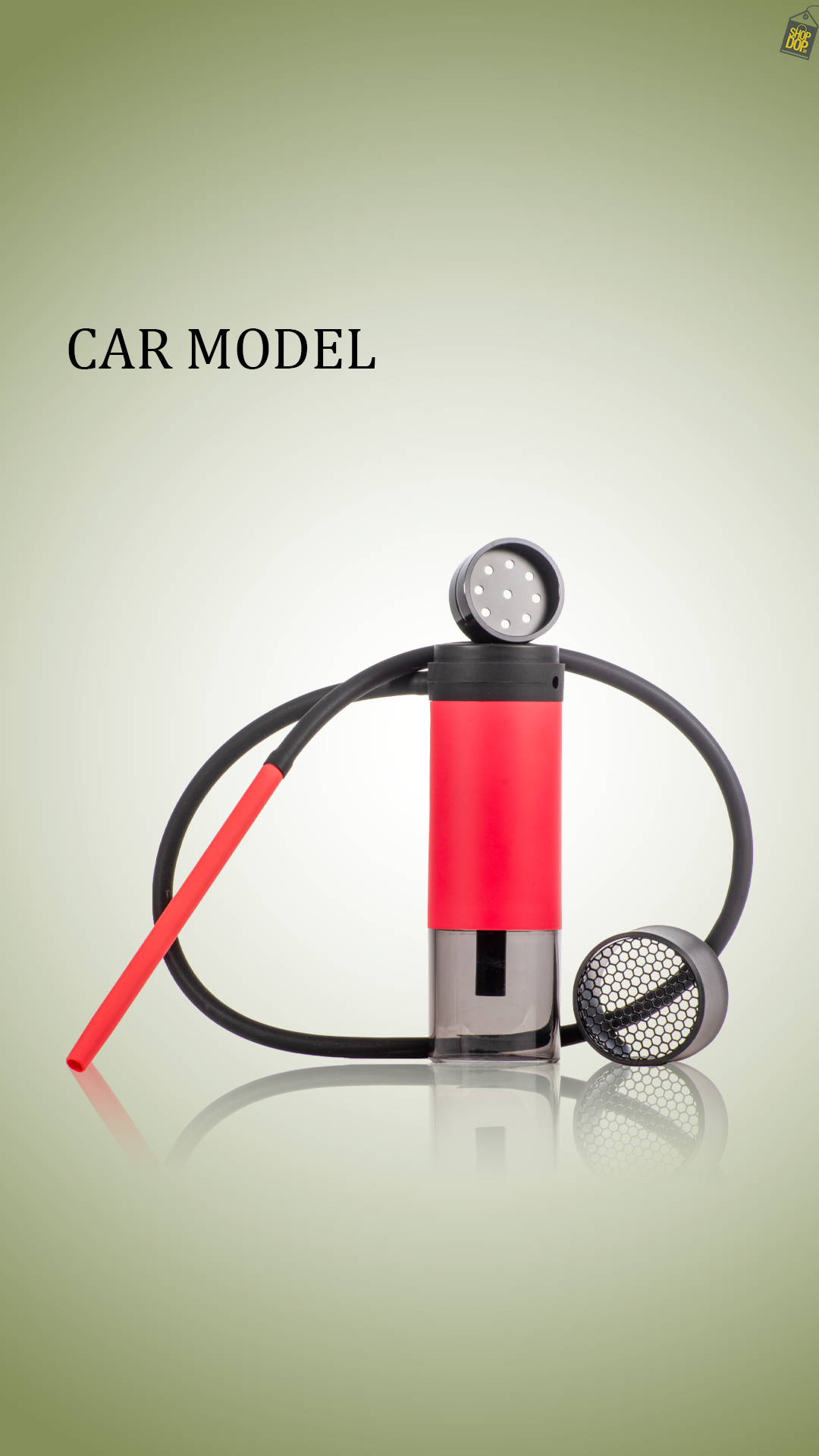 Nomad Acrylic Bottle Shape Car Hookah - Pink