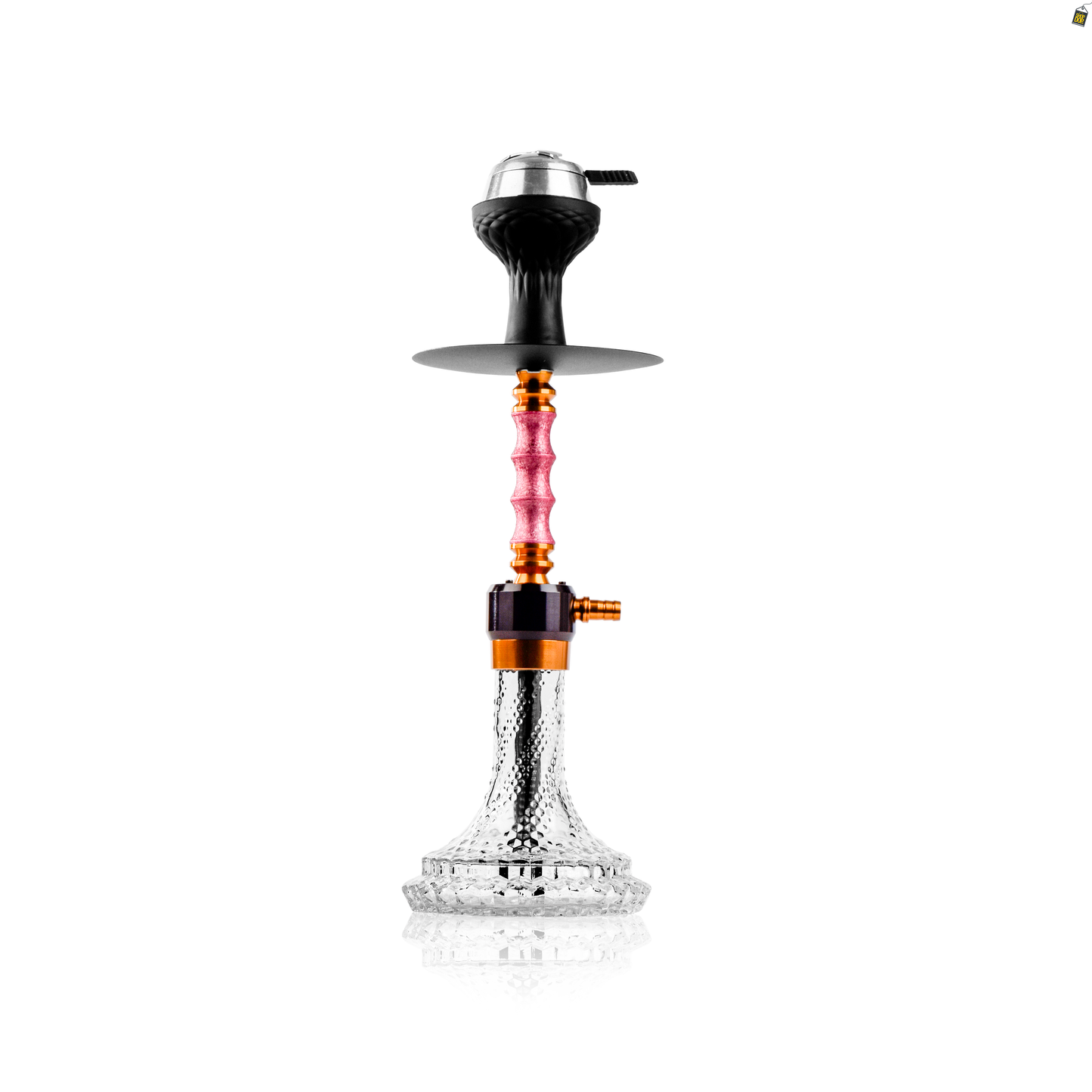 Ozone X Hookah - Pink Stem / Bubble Base