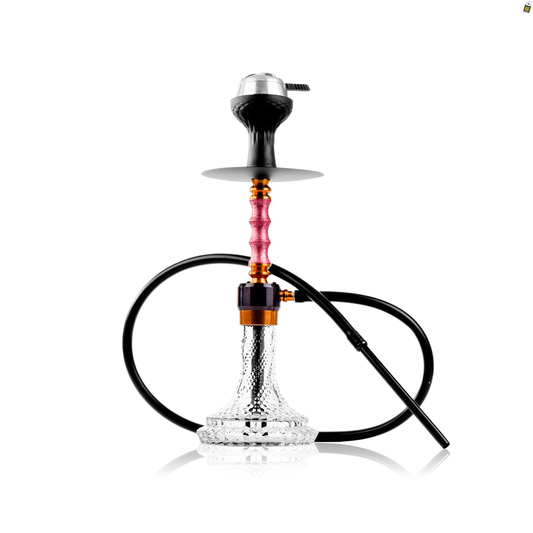 Ozone X Hookah - Pink Stem / Bubble Base