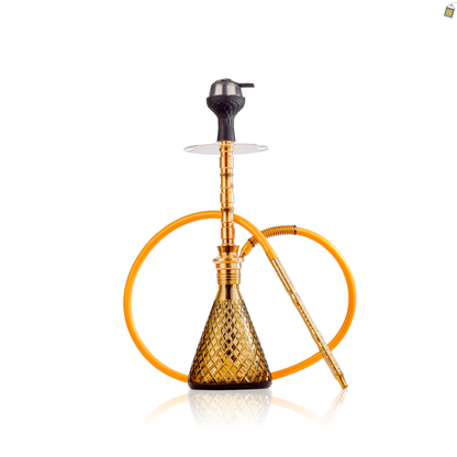 Pablo L5 Hookah with Bag - Grey Base / Gold Stem
