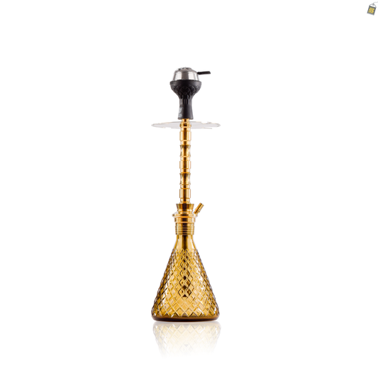 Pablo L5 Hookah with Bag - Grey Base / Gold Stem