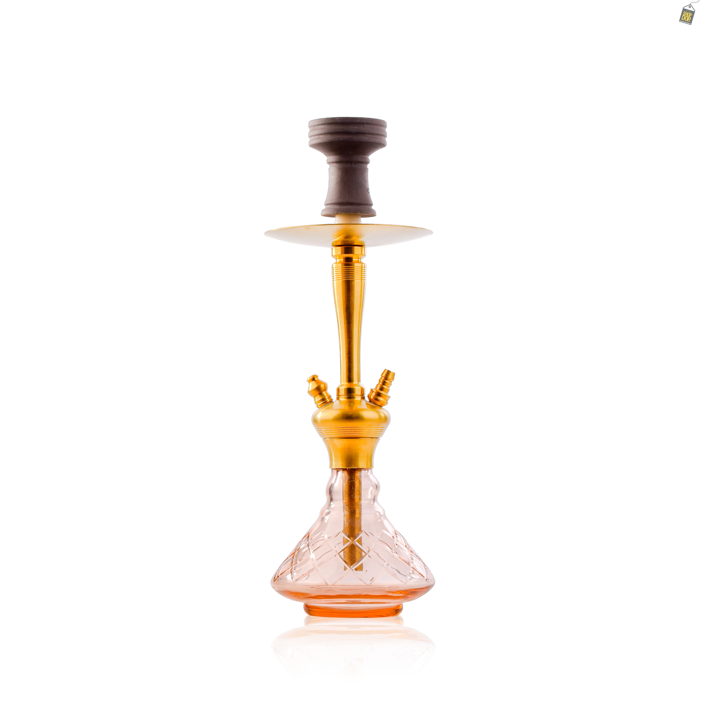 COCOYAYA Pablo Hookah - Gold Stem / Pink Base