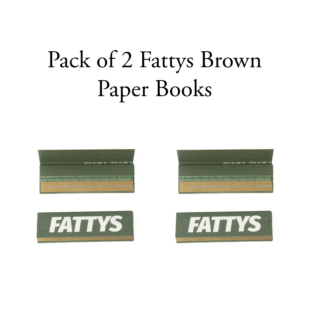 Stash Pro Fattys Brown Rolling Paper - Pack of 2