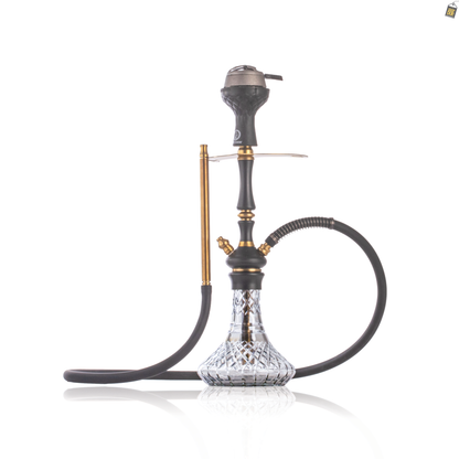 COCOYAYA Pasha Hookah - Black Stem / Transparent Base