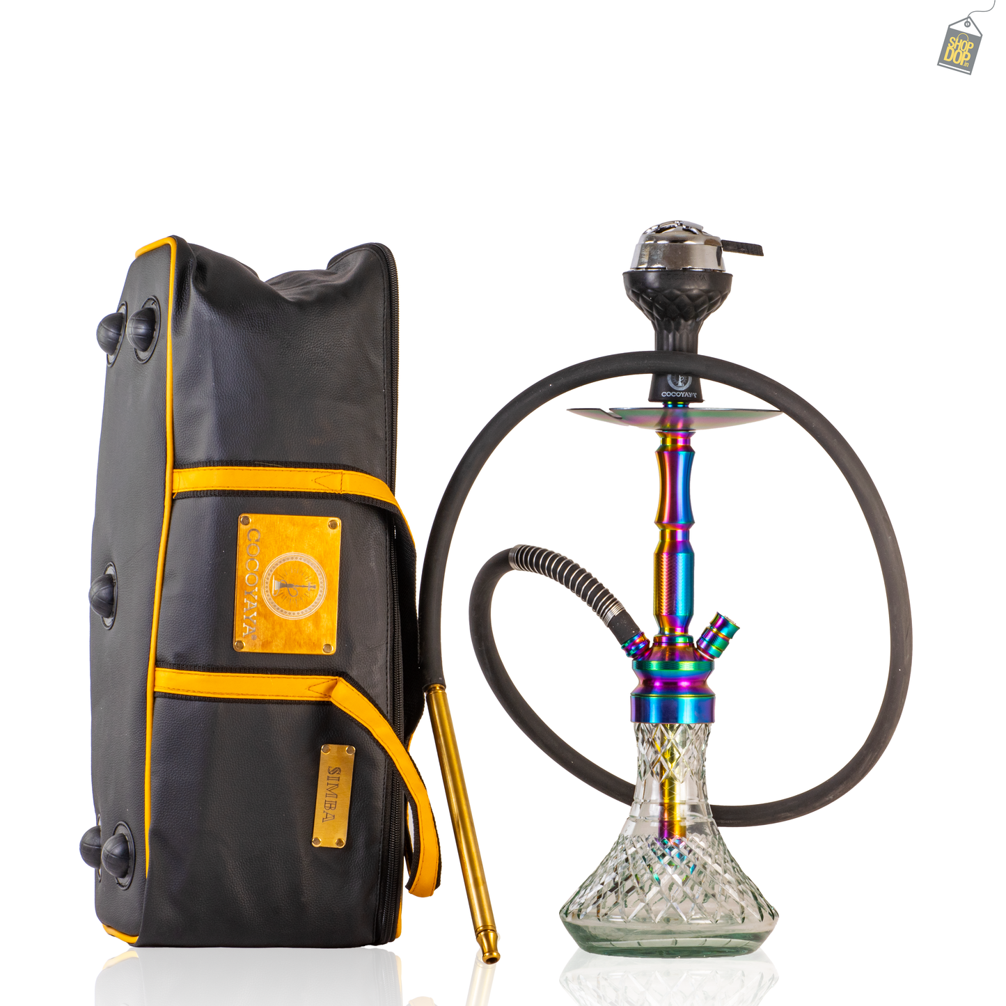 COCOYAYA Pedro Hookah with Bag - Rainbow