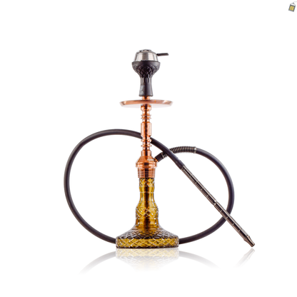 Persian Carafe 2.0 Hookah with Bag - Bronze Stem / Grey Base