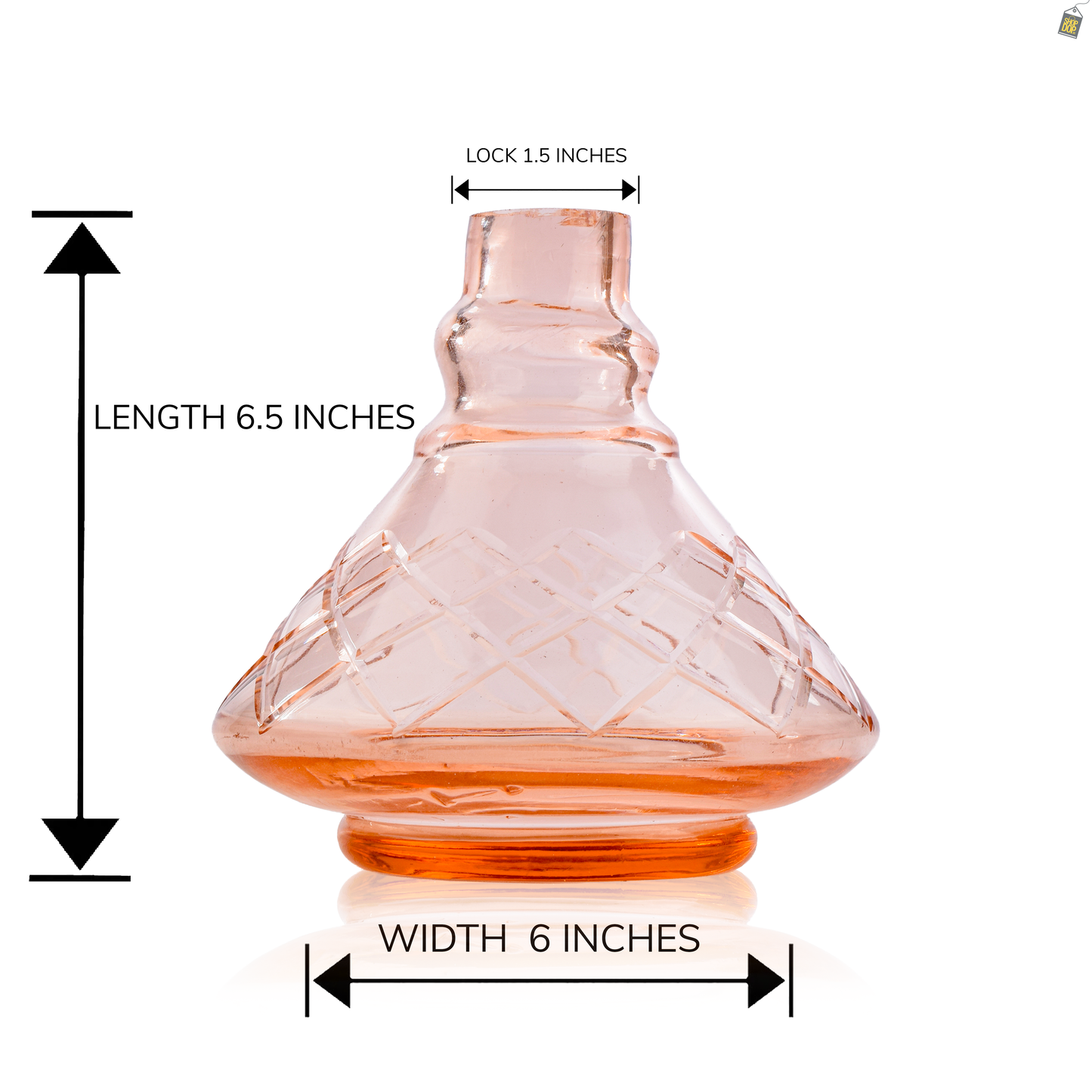 COCOYAYA X Series Hookah Glass Replacement Base Only - Pink