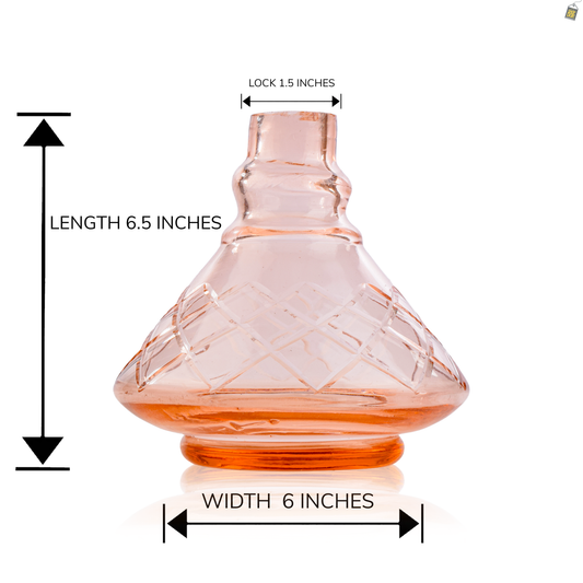 COCOYAYA X Series Hookah Glass Replacement Base Only - Pink