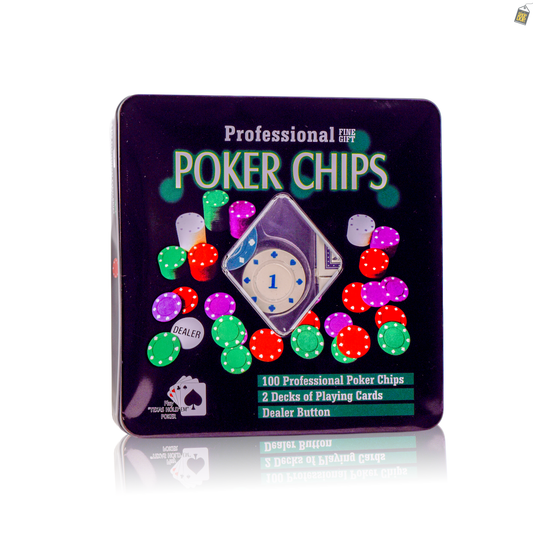 Poker Set 100 Chips with Metal Case