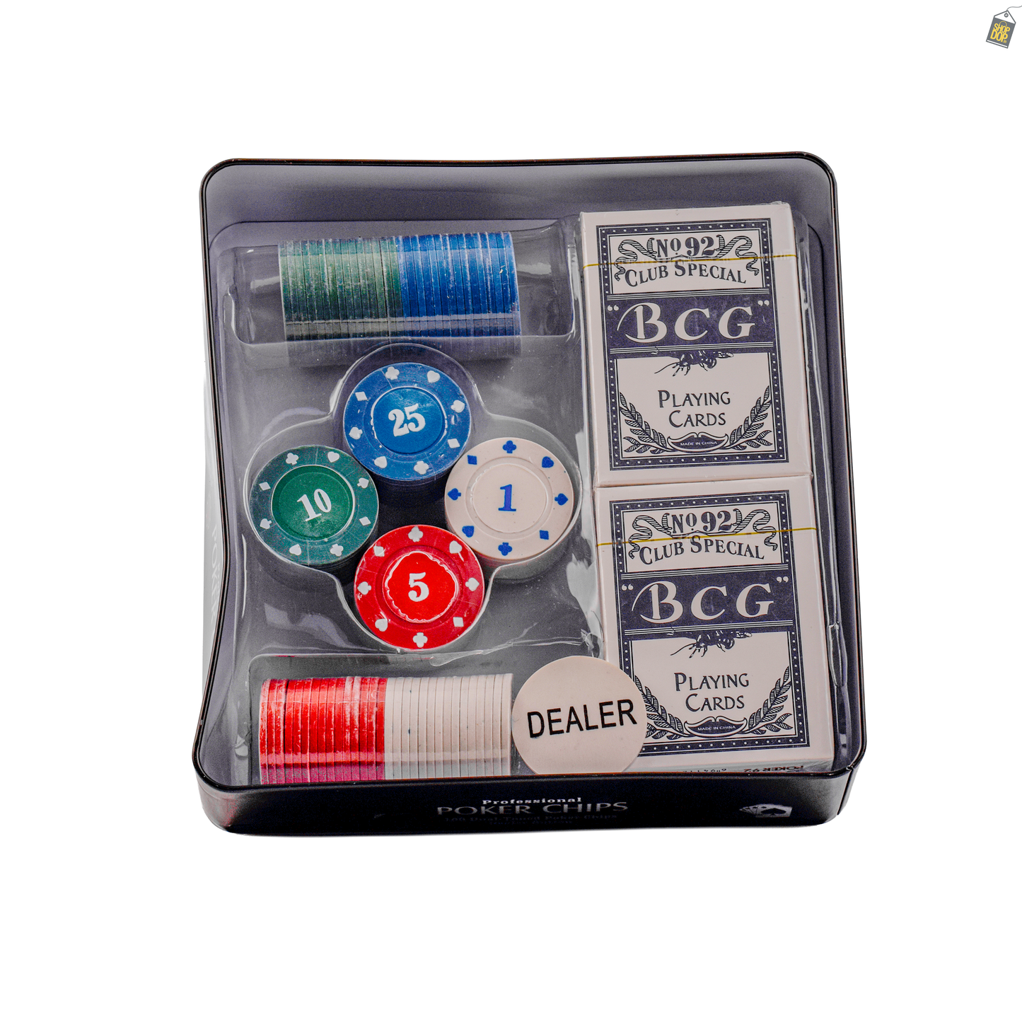Poker Set 100 Chips with Metal Case