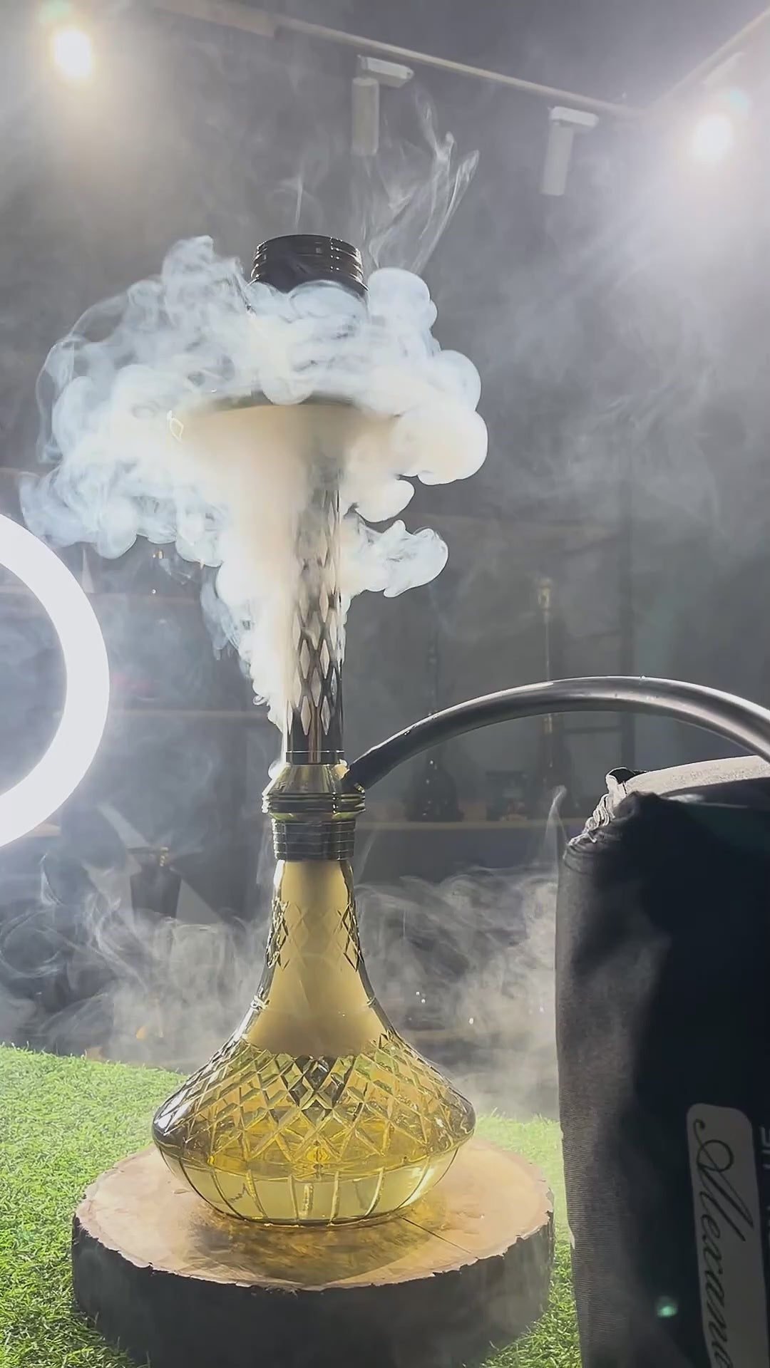 Buy Alexander JLS Hookah with Bag - Grey Base / Gold Stem | VG