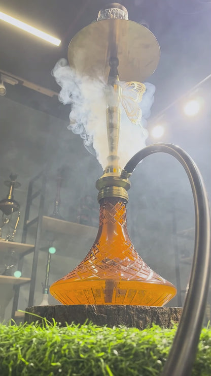 COCOYAYA Betty Hookah - Golden Stem / Amber Base