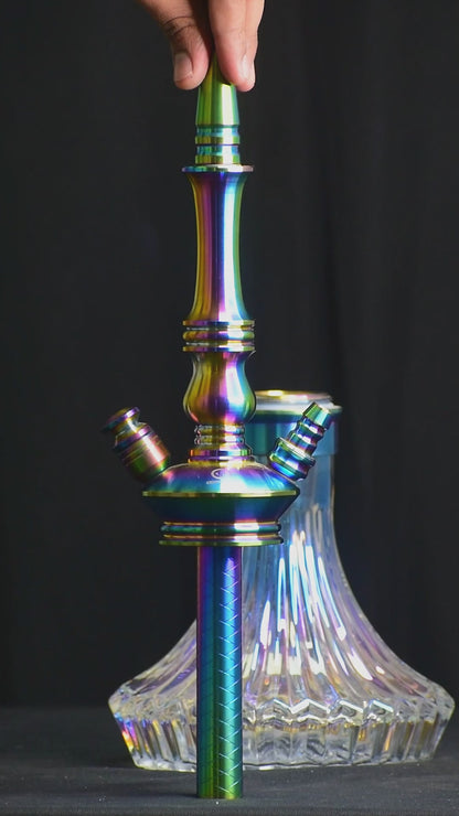 COCOYAYA Madrid Hookah - Rainbow (Transparent Base)