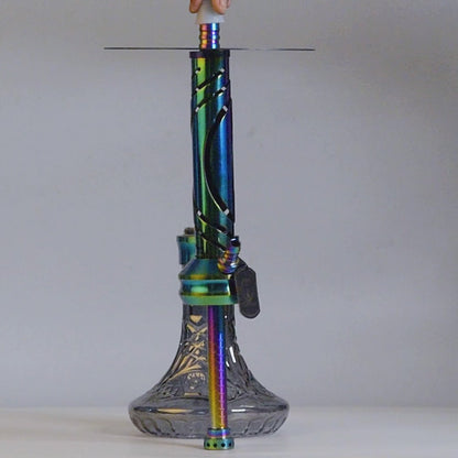 COCOYAYA Valeria Hookah - Rainbow (Black Base)