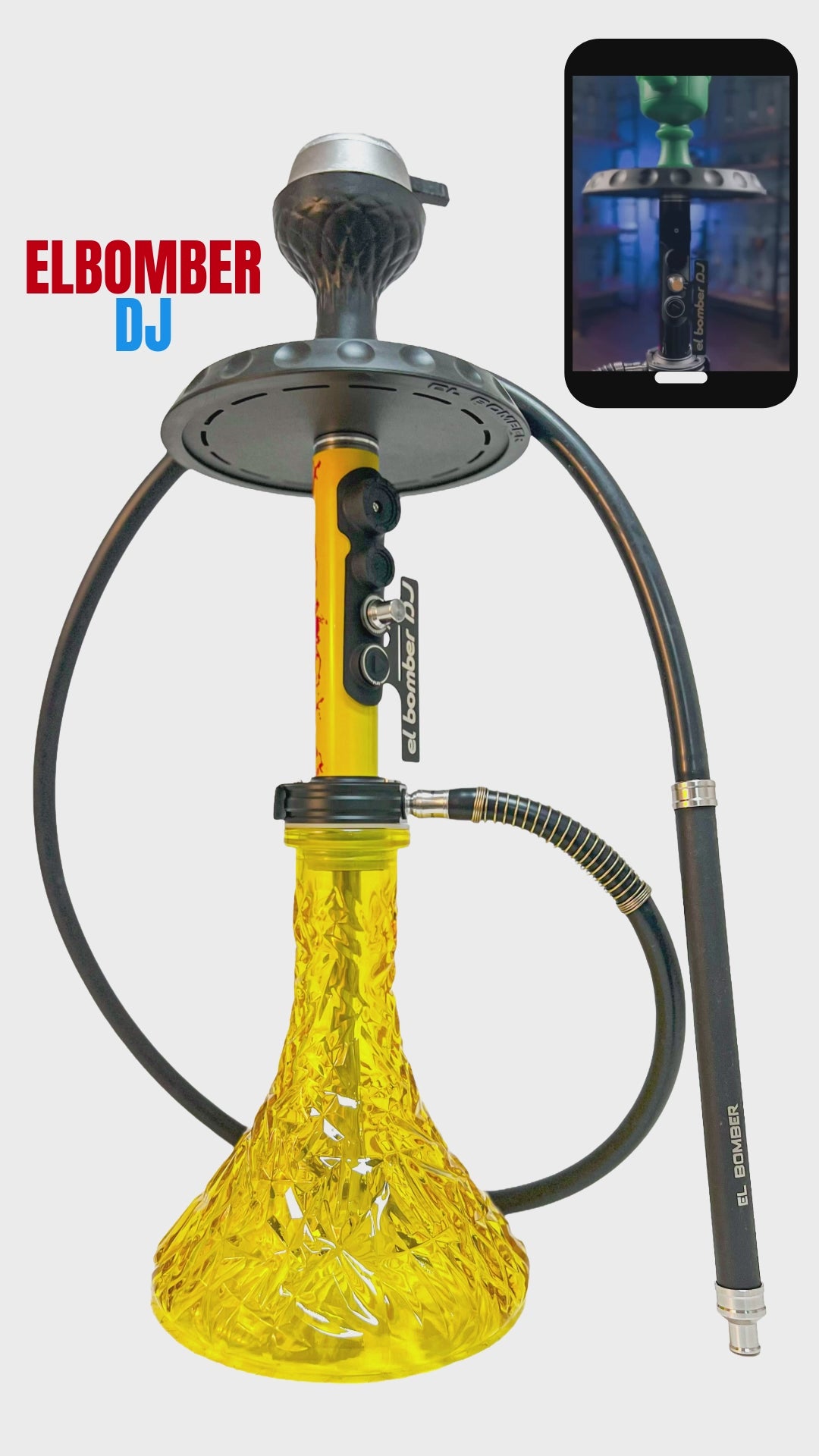 Buy EL Bomber Dj Hookah - Yellow | Thugs Shisha – shopdop.in