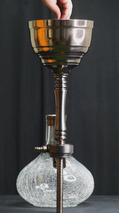 COCOYAYA Yara Hookah - Bronze Stem (Transparent Base)