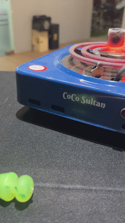 Combo Pack - COCO Sultan 1000watt Burner (Hot Plate) + 250g x 4 pack Coconut Coal